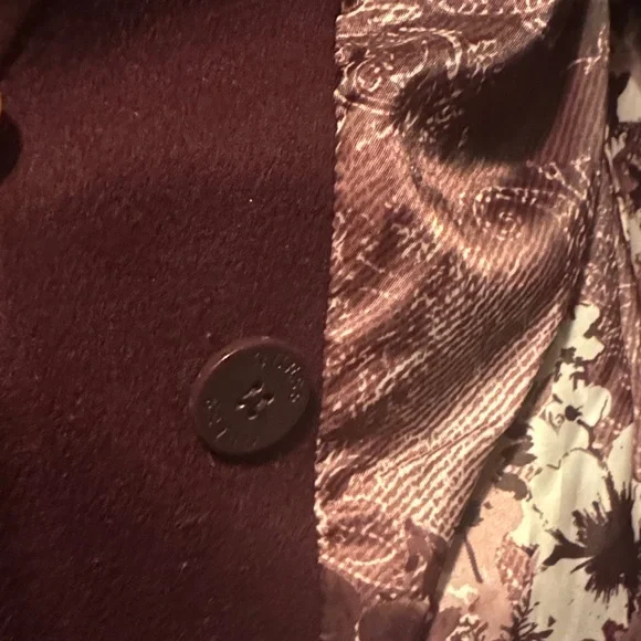 Guess - Women's Burgundy Coat - Picture 4 of 9